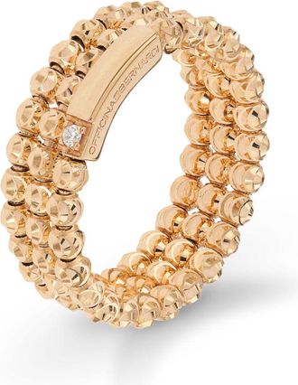 Officina Bernardi 18kt yellow gold Moon diamond ring - women - 18kt Yellow Gold/Diamond - 5