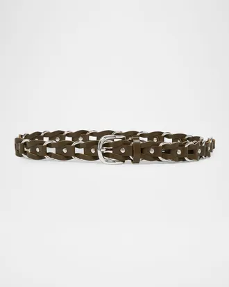 Isabel Marant Bali Woven Leather Belt
