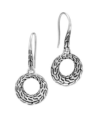 John Hardy Silver Classic Chain Earrings