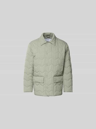 Maison Kitsun&eacute; Regular Fit Jacke in Stepp-Optik in Mittelgrau, Gr&ouml;&szlig;e XL