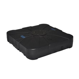 ED&Egrave;N JARD&Iacute; Base Parasol Rellenable 100 kg HDPE Negro con Ruedas