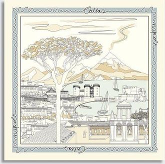 Câllas Milano Napoli Scarf in Beige at Nordstrom, Size Large