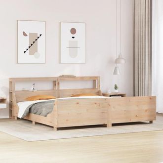 vidaXL Vidaxl - Estructura De Cama Sin Colch&oacute;n Madera Maciza De Pino 200x200 Cm