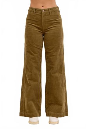 Judy Blue High Waisted Retro Wide Leg Pant In Olive