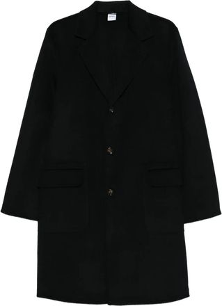 Aspesi Cappotto monopetto con tasche - Nero