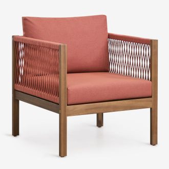 Sklum Sill&oacute;n De Jard&iacute;n Con Reposabrazos En Madera De Acacia Branson Sklum