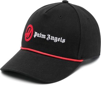 Palm Angels logo-embroidered baseball cap - unisex - Cotton - One Size - Black
