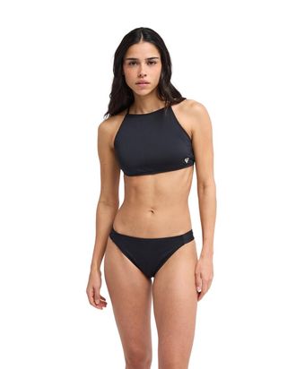Roxy Bikini-Hose ROXY Solid Essentials, Damen, Gr. M, US-Gr&ouml;ssen, anthrazit, Obermaterial: 85% Microfaser, 15% Elasthan;, Badehosen Bikini-Hose