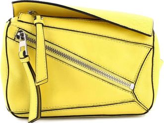 Loewe Puzzle Bumbag Leather Mini belt bag - Giallo