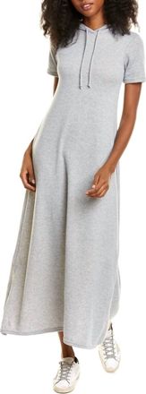 Melissa Masse Hooded Maxi Dress In Heather Grey