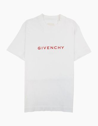 Givenchy Mens Givenchy Reverse Print Slim Fit T-shirt White 100 - Size: 40