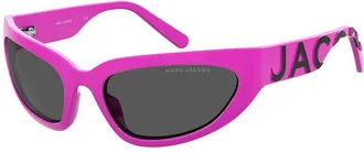 Marc Jacobs Rectangle Full Rim Sunglasses - Pink