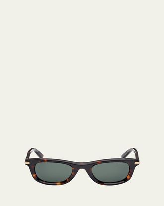 Ermenegildo Zegna Mens Acetate Square Sunglasses
