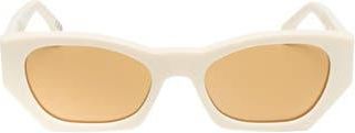 Retro Superfuture 54mm Cat Eye Sunglasses in White at Nordstrom Rack