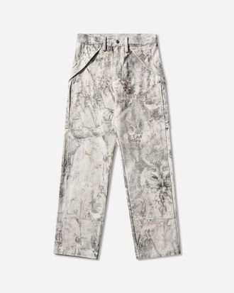 Roa Men s Wrangler Washed Pattern Denim Cargo Pants Owl Light Camo