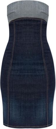 Dsquared2 Denim Jurk - Dames - Korte kleedjes - Blauw - S - Denim - Kleedjes