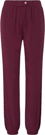 Liu Jo Pants - Dames - Sweatpants - Paars - S - Polyester - Broeken