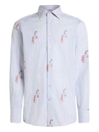 Etro jacquard cotton shirt - White