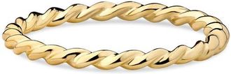 Devata Twisted Rope Ring in 14K Gold, 2mm in Yellow Gold at Nordstrom, Size 8