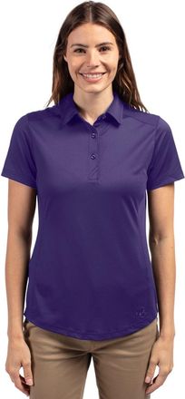 Cutter & Buck Prospect Textured Stretch Womens Short Sleeve Polo Shirt