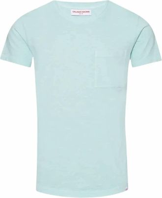 Orlebar Brown Mens Cotton Classic Tee In Clear Sky