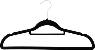 J&V Textiles 120 Pack Of Premium Velvet Non-Slip Hangers With 360 Degree Rotatable Hook