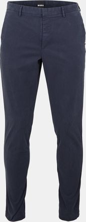 HUGO BOSS Mens Kaito3 Solid Patterned Straight Chinos in Dark Blue - Size 40W/32L