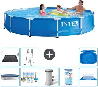 Intex Piscina Con Estructura Redonda - 366x76 Cm - 7-piezas S31573