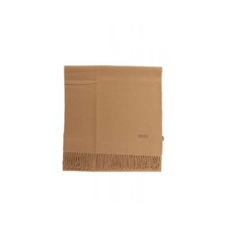 HUGO BOSS Accessoires, unisex, Bruin, ONE Size, Wol, Raner Sjaal