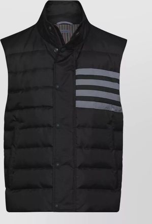 Thom Browne lightweight padded vest striped detail