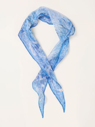 Fat Face FatFace Blue Seaweed Cabinet Printed Square Scarf