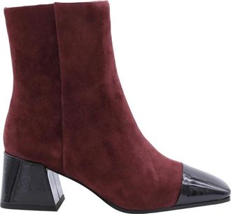 Bibi Lou Croc Enkellaars - Dames - Laarzen met Hak - Rood - 36 EU - Schoenen