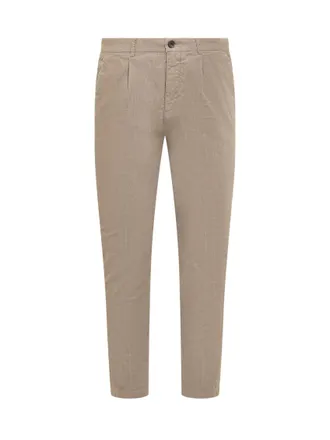 Department Five Beige Pleated Chino Pants