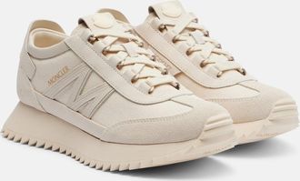 Moncler Pacey2 suede-trimmed sneakers