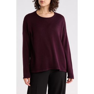 Eileen Fisher Long Sleeve Sweater in Violet at Nordstrom Rack, Size Xx-Small