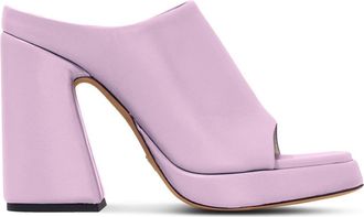 Proenza Schouler Forma 110mm platform sandals - women - Calf Leather/Calf Leather/Lambskin - 38 1/2 - Purple