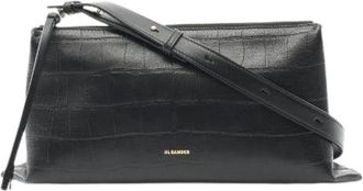 Jil Sander Pre-owned Cross Body Bags, female, Black, Size: ONE SIZE Pre-owned Empire Small Leather Shoulder Bag