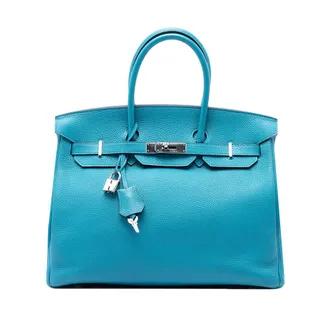 Herm&egrave;s Pre-owned Hermes Clemence Birkin Retourne 35 Ladies XM0RP1KIBP5DBOJA