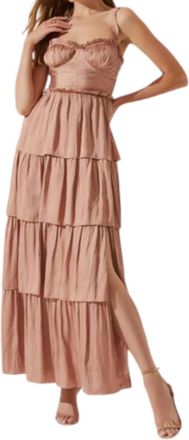 Astr Tempany Dress In Mauve