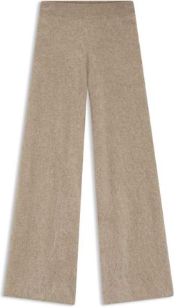BOSS Washed-cashmere trousers with wide leg