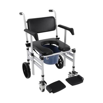 OEM Asiento De Ducha, Silla De Inodoro, Altura Ajustable, Dise&ntilde;o Plegable, Negro U