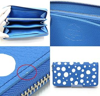 Louis Vuitton Pre-owned Stoffen Portemonnee - unisex - Vintage Accessoires - Blauw - ONE Size - Vintage