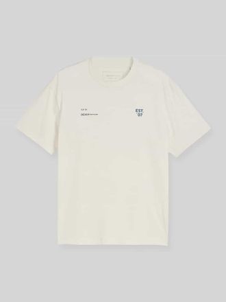 Tom Tailor Denim Relaxed Fit T-Shirt aus reiner Baumwolle in Offwhite, Gr&ouml;&szlig;e XXL