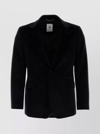 Pantaloni Torino luxurious wool blazer with velvet texture