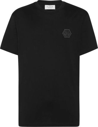 Philipp Plein Jersey T-shirt Round Neck SS Iconic - Heren - T-shirts - Zwart - XL - Katoen - Tops