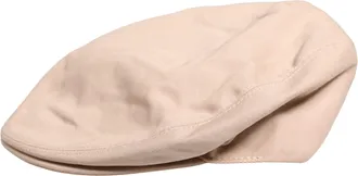 Dolce & Gabbana Men Beige Cotton Newsboy Cloth Capello Mens Hat