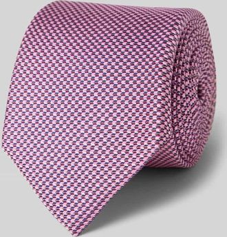 Monti Krawatte aus reiner Seide (7 cm) in Rosa, Gr&ouml;&szlig;e 7CM