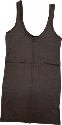 Monrow Womens Classic Layer Tank In Brown