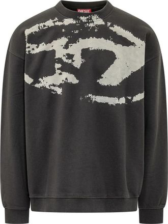Diesel Crew Neck Sweatshirt - Heren - Sweatshirts - Zwart - XS - Hoodies & sweatvesten