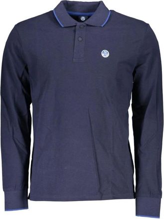 North Sails Klassiek Passend Poloshirt met Lange Mouwen - Heren - Polos - Blauw - L - Katoen - Tops